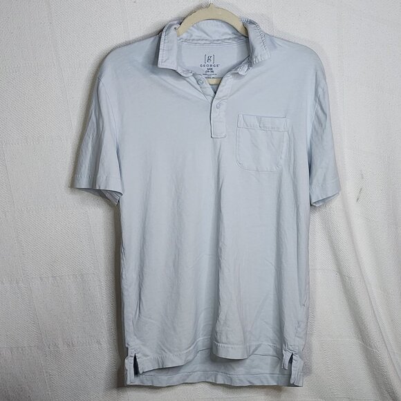 George Other - George Brand Purple Cotton Short Sleeve Pocket Front Polo Shirt Size S 34-36